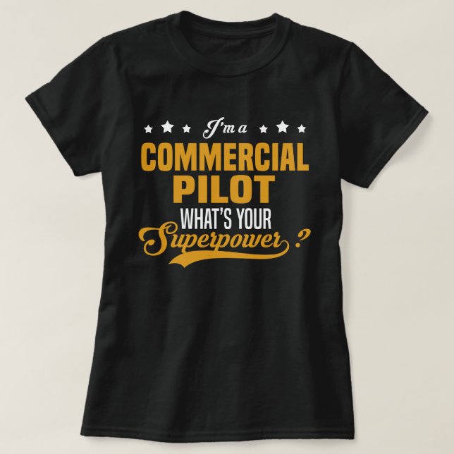 Kommerzieller Pilot T-Shirt (Design vorne)