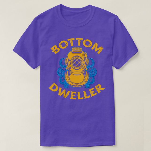 Kommerzieller Taucher Tiefseeschifffahrt T-Shirt (Design vorne)
