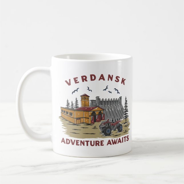 Kommerzieller Tourismus auf Verdansk Kaffeetasse (Links)