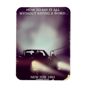 kommerzielles Auto der 80er Jahre Magnet