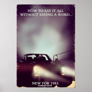 kommerzielles Auto der 80er Jahre Poster