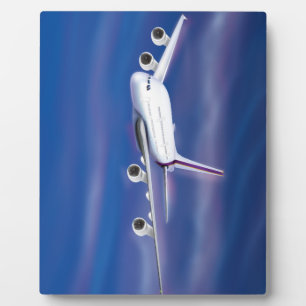 Kommerzielles Doppeldeckerflugzeug Fotoplatte