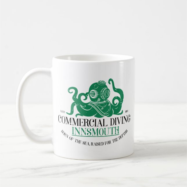 Kommerzielles Tauchen Innsmouth Kaffeetasse (Links)