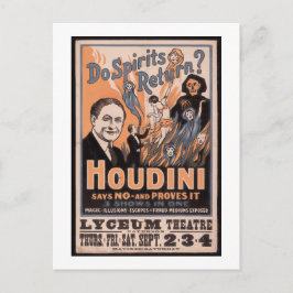 Kommt es wieder zu Geistern? Houdini sagt nein Postkarte