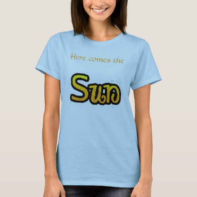 Kommt hier das Sun-T-Shirt "Blau " T-Shirt (Vorderseite)