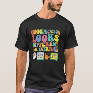 Kommunikation sieht für jeden Menschen mit Autismu T-Shirt