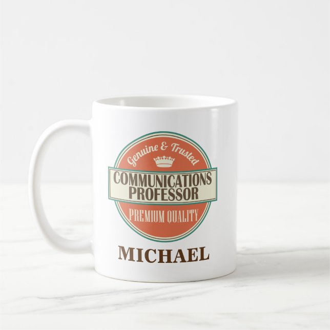 Kommunikations-Professor Personalized Mug Gift Kaffeetasse (Links)