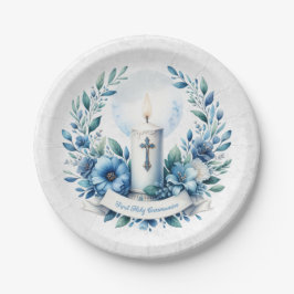 Kommunion Candle First Holly Communion Pappteller