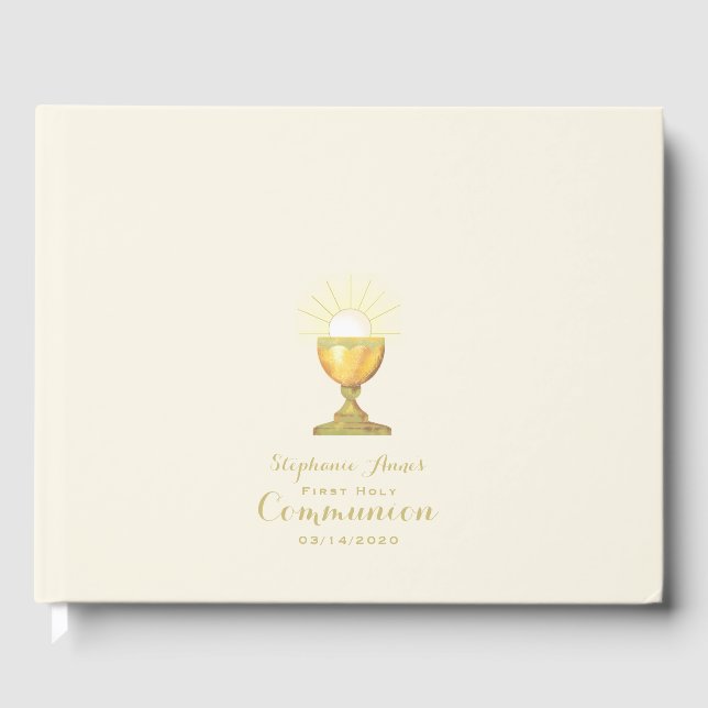Kommunion Chalice Gästebuch (Vorderseite)