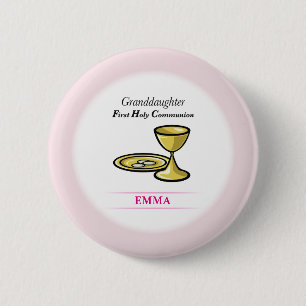 Kommunion Leib und Blut Enkelin Button