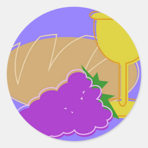 Kommunion Runder Aufkleber