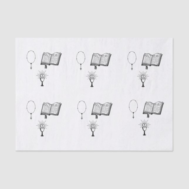 Kommunionenpapier Seidenpapier (Vorderseite)