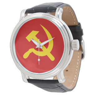 Kommunismus-Hammer und Sichel Armbanduhr