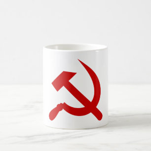 Kommunismus-Hammer und Sichelsymbol Kaffeetasse