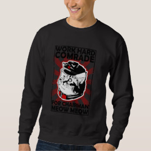 Kommunismus-Katzenposter Sweatshirt