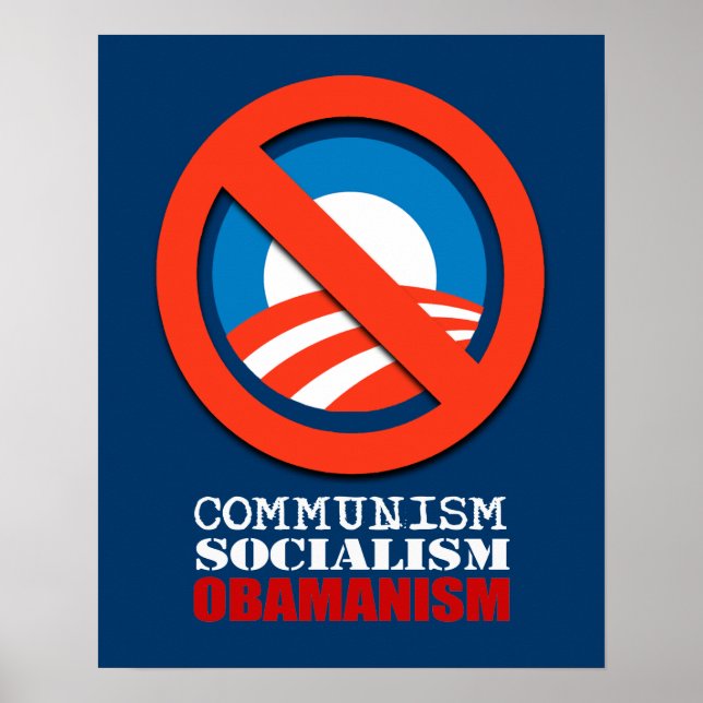 KOMMUNISMUS, SOZIALISMUS, OBAMANISMUS POSTER (Vorne)