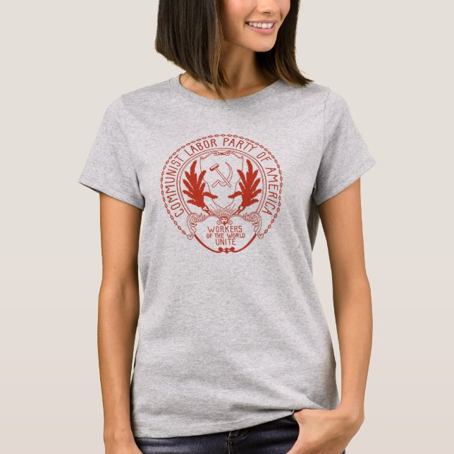 KOMMUNIST-ARBEITSParty VON AMERIKA T-Shirt (Vorderseite)