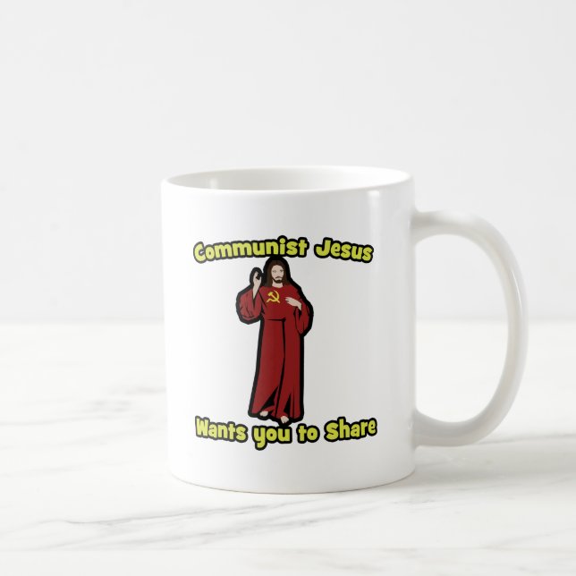 Kommunist Jesus Kaffeetasse (Rechts)