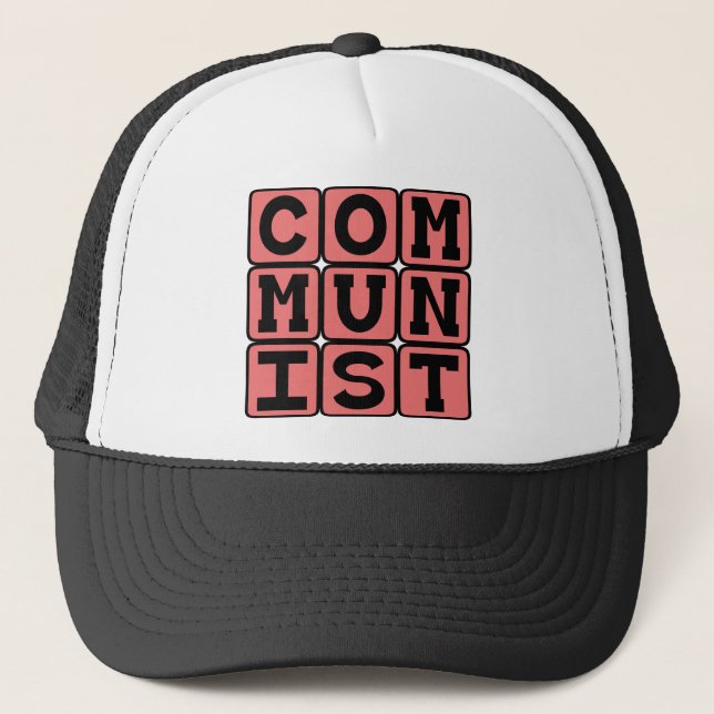 Kommunist, Practicers des Kommunismus Truckerkappe (Vorderseite)