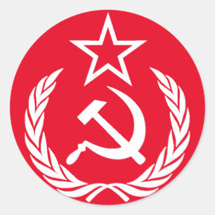 Kommunist Runder Aufkleber
