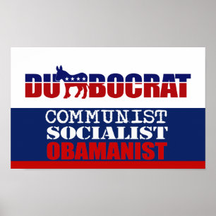 KOMMUNISTIN, SOZIALIST, OBAMANIST POSTER