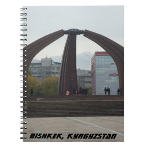 Kommunistische Architektur, Siegesplatz, Kirgisist Notizblock