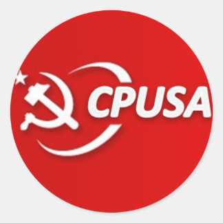 Kommunistische Aufkleber Party USA (CPUSA)