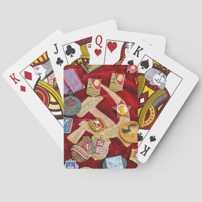 Kommunistische Erinnerung Spielkarten (Rückseite)