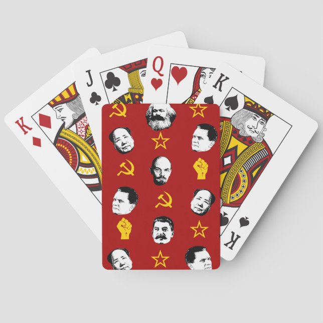Kommunistische Führer Spielkarten (Rückseite)