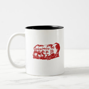 Kommunistische Führer Zweifarbige Tasse