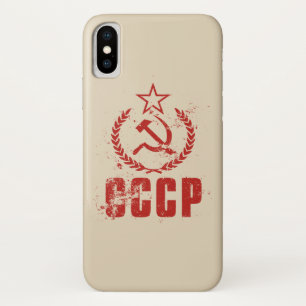 Kommunistische Hammer- und Sichelflagge iPhone X H Hülle