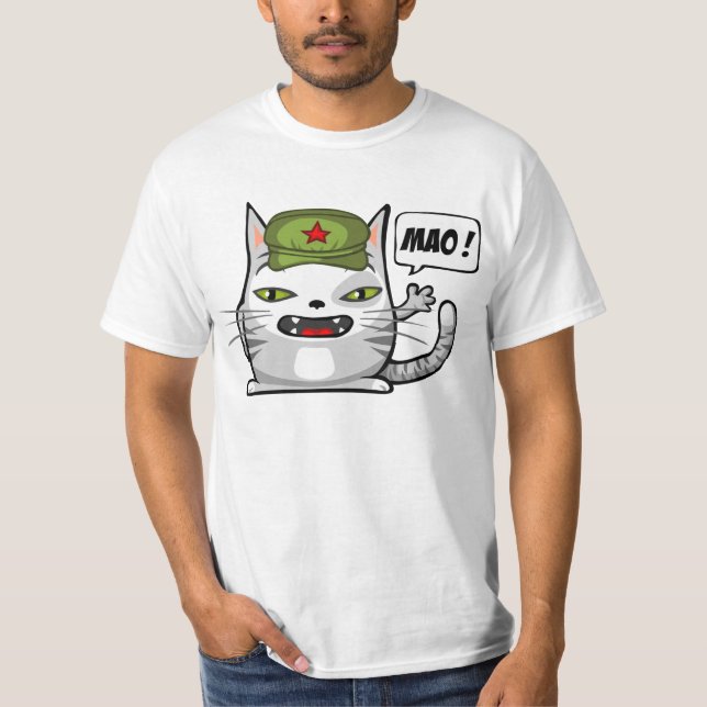 kommunistische Katze T-Shirt (Vorderseite)