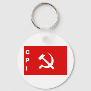 Kommunistische Party Indiens unter der CPI-Flagge Schlüsselanhänger