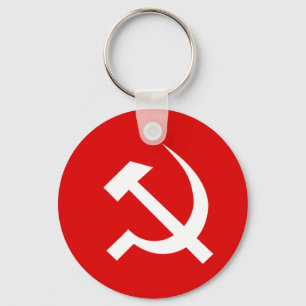 Kommunistische Party Indiens unter der CPI-Flagge Schlüsselanhänger