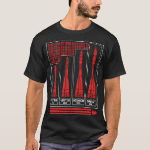 Kommunistische Shirt, Sojus Russland Raumschiff-Ra T-Shirt