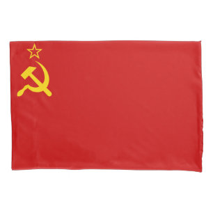 Kommunistische Sichel und Hammer der UdSSR-Gewerks Kissenbezug