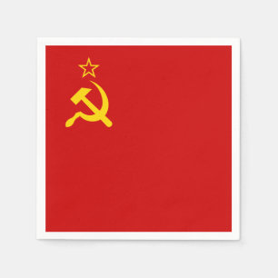 Kommunistische Sichel und Hammer der UdSSR-Gewerks Serviette