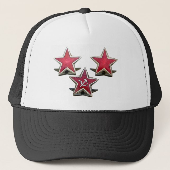 Kommunistische Sterne Truckerkappe (Vorderseite)