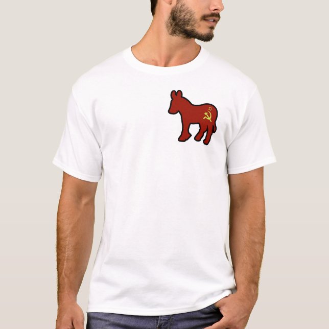 Kommunistischer Esel T-Shirt (Vorderseite)