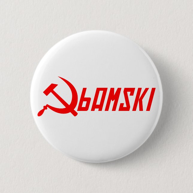Kommunistischer Obama Button (Vorderseite)