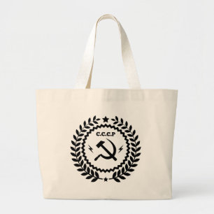 Kommunistisches CCCP Hammer-Sichel-Abzeichen Jumbo Stoffbeutel