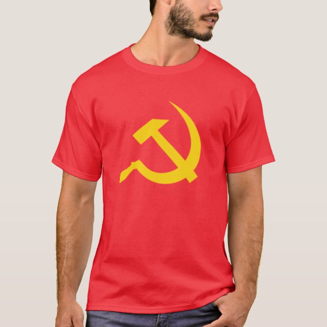Kommunistisches Hammer und Sichel T-Shirt (Vorderseite)