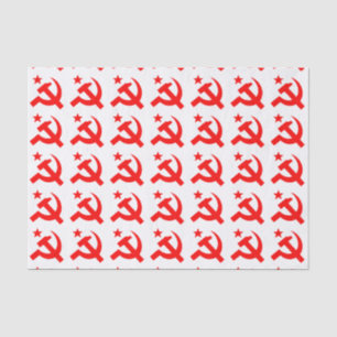 Kommunistisches Hammer-Zeichen Seidenpapier