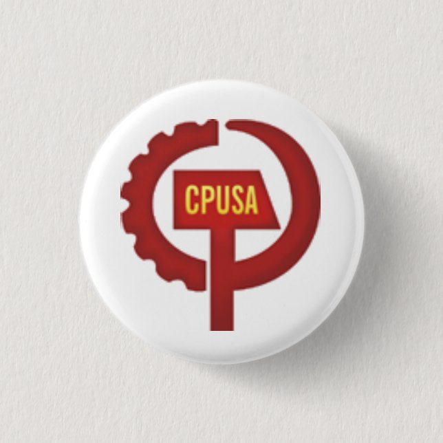 kommunistisches Party USA Button (Vorderseite)