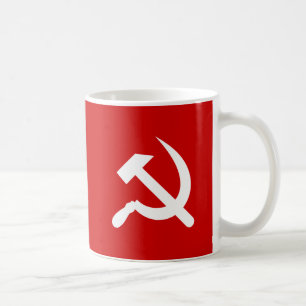 Kommunistisches russisches Hammer und Sichelsymbol Kaffeetasse