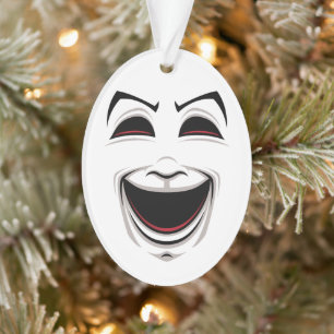 Komödie und das Tragedy Theater maskieren Gesichte Ornament