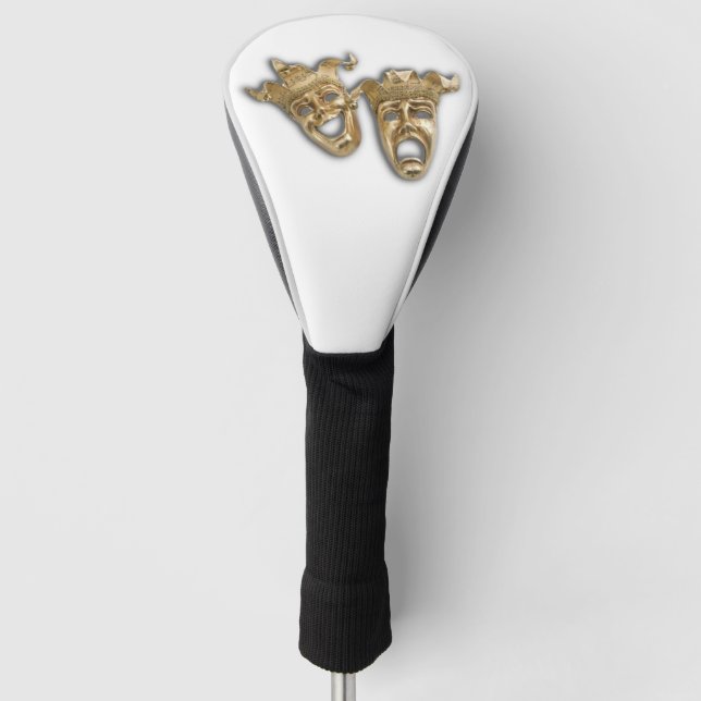 Komödie und Masken des Theaters Golf Headcover (Vorderseite)