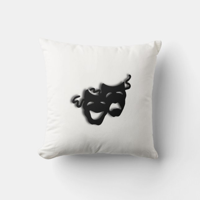 Komödie und Masken des Theaters Kissen (Vorderseite)