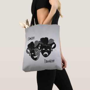 Komödie und Masken des Theaters Tasche