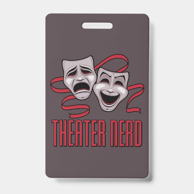 Komödie und Tragödie Theater Nerd Ausweis (Vorderseite)